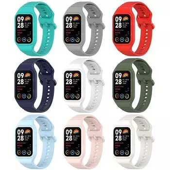 Встроенный силиконовый ремешок для замены браслета, мягкая защитная пленка для экрана для Xiaomi Band 8 Pro