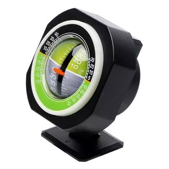 Встроенный светодиодный высокоточный инклинометр, угол, автомобильный деклинометр, градиент, светящийся Стайлинг автомобиля, автоматический измеритель уклона, уровень, автомобильный компас