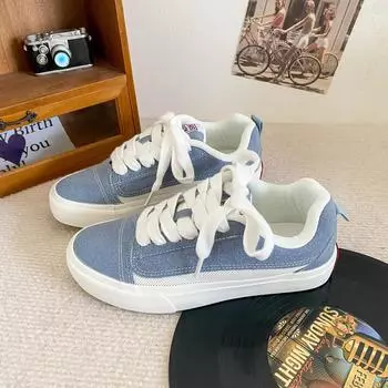 VT-150 retro board shoes women s 2024 new mesh breathable niche summer Hong Kong style chic popular bread shoes 35 чёрный