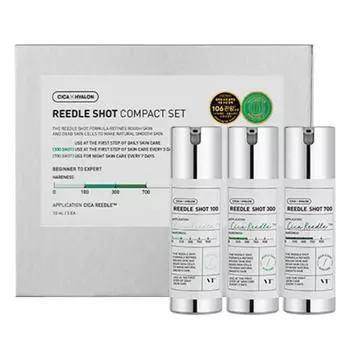 VT Cosmetic Riddle Shot Miniature 10 мл 3 вида компактный набор, 1 комплект