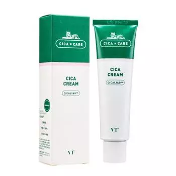 VT Cosmetics VT Cica Cream 50мл, Успокаивающий, Увлажняющий, Kbeauty, Корейская косметика, пробник