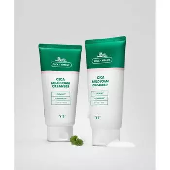 Vt Cosmetics Vt Cica Мягкая пенка для умывания 300 мл Большая емкость 2 шт. 2EA