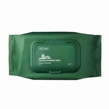 VTCOSMETICS Cica Mild Cleansing 4 типа салфеток 50 листов (х 1) Чувствительная кожа Уход за кожей Средство для снятия макияжа Уход за порами Увлажнение