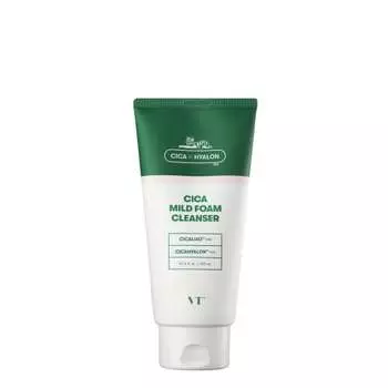 VTCOSMETICS Cica Mild Foam Cleanser 6 Types Large Capacity 300ml Sticky Pore Care Acne Sensitive Skin Skin Care Rough Skin Care Facial Cleansing Moist