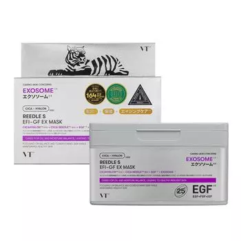 VTCOSMETICS Sheet Mask Box - Skincare Exosome Mask 6. Игла S EFI-GF