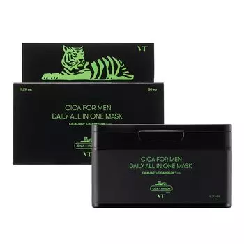 VTCOSMETICS Тканевая маска для ухода за кожей Корейская косметика Shika CICA Men Daily (Для универсальной маски)