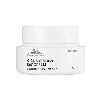 VTCOSMETICS VT CICA Moisture Day Cream Skin Care UV Care SPF50+/PA++++ Sensitive Skin Dry Skin Makeup Base Moisturizing Shine Korean Cosmetics