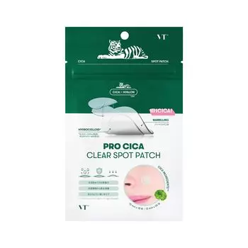 VTCOSMETICS VT Spot Patch 3 типа чувствительной кожи огрубевшая кожа уход за порами сыворотка CICA Clear Spot (Профессиональный патч)