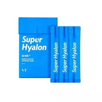 VTCOSMETICS VT Super Hyaluronic Sleeping Mask 4 мл x 20 шт. Увлажняющая сыворотка с гиалуроновой кислотой Moisture Charge