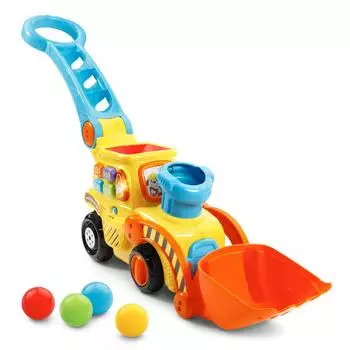 VTech Push Pop Bulldozer Pop-a-Balls & жёлтый