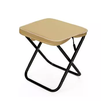 Vtesey складной открытый кемпинг нагрузка легко для спорта мини размер стул, стул, стул, легкий, компактный, вместимость, хранение, портативный, рыбалка, дни, коричневый