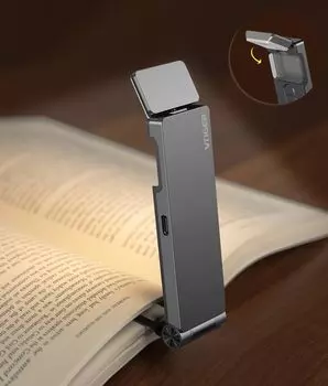 VTIGER Reading Складной USB Легкий перезаряжаемый светодиодный светильник для чтения с 3 цветовыми температурами: янтарный и 4 вида прочного, идеально подходит для книг