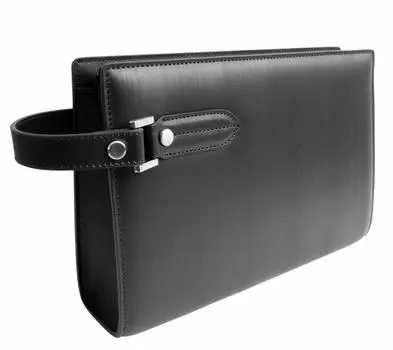 Вторая сумка из воловьей кожи Binal Smart Compact Clutch Bag Business Handbag Black [Dom Teporna] Мужская