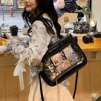 Второстепенный юань, маленькая сумка для еды, японская сумка-мессенджер большой емкости, студентки ездят на занятия