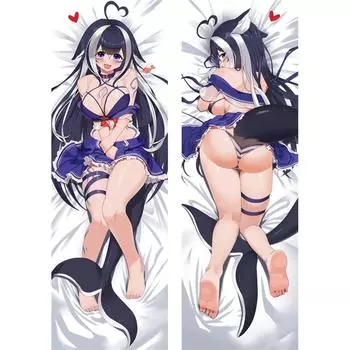 VTuber Shylily Dakimakura аниме наволочка для всего тела Waifu наволочка с 2-сторонним принтом обнимающая подушка для тела чехол отаку подарок Peach40X120CM