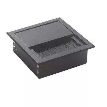 Втулка для шнура на столе, крышка отверстия для провода, порт вывода кабеля, крышка коробки для заправки кабеля, органайзер для кабеля на офисном столе 80x80 мм серебряный