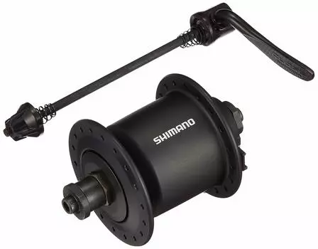Втулка SHIMANO динамо 32H QR черная ADHC2100NQNBAL NEXUS DH-C2100 J2-A 6V-0.9W OLD100mm чёрный