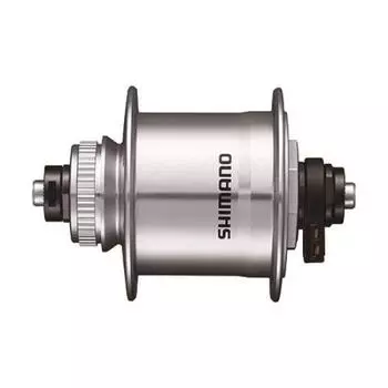 Втулка SHIMANO динамо серебристая 36H QR E2 центральный замок ротор совместим с EDHUR7003DAAGS DH-UR700 6V-3.0W OLD100mm