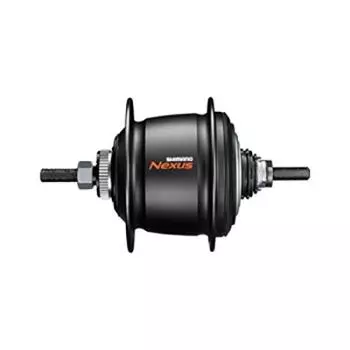 Втулка SHIMANO Interior 8R, внутренняя 8S, черная, 32H, вал 187 мм, 135 мм, совместимая с ротором Center Lock KSGC60018DBL, длина SG-C6001-8D, старая (Нет покрытия)