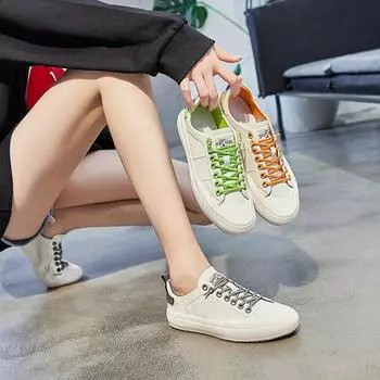 Вулканизированная обувь из натуральной кожи, женские белые туфли на плоской подошве, Zapatos Planos De Mujer, осень 2024, дизайнерская брендовая роскошная женская обувь 4 оранжевый