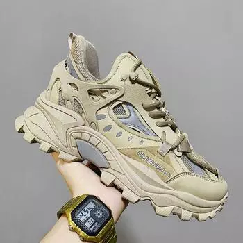 Вулканизированная обувь, роскошные кроссовки, мужские массивные кроссовки в стиле Харадзюку, осенняя черная обувь для бега, мужская высокая мода, Zapatos Hombre 39