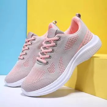 Вулканизированная обувь, женские повседневные легкие кроссовки, женские кроссовки из дышащей сетки, удобная подошва на шнуровке 35 чёрный