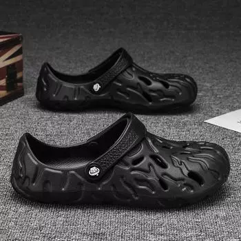 Вулканизированные мужские летние шлепанцы, роскошные кроссовки, сабо, мужская обувь, роскошные дизайнерские кроссовки, мужские шлепанцы, пляжные сандалии, теннис 40 чёрный
