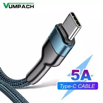 Vumpach usb c кабель тип c кабель быстрая зарядка шнур данных зарядный кабель c для Samsung s21 s20 A51 xiaomi mi 10 redmi note 9s 8t 0.5m