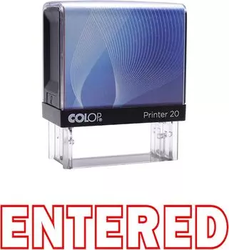 ВВОДИМ Самоклеящийся Резиновый Штамп Пользовательский Colop Офисный Стационарный P20 Мини Штамп 14 mm x 38 mm фиолетовый