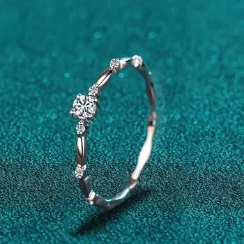 VVS1 Муассанит кольцо для женщин свадебное изящное ювелирное изделие с сертификатом 925 стерлингового серебра обручальные кольца подарки 5