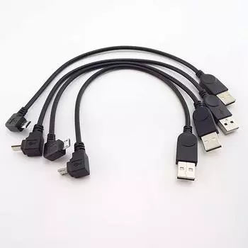 Вверх вниз влево вправо угловой 90 градусов Micro USB мужчина к мужчине разъем для передачи данных зарядный кабель адаптер для планшета сотовый телефон up