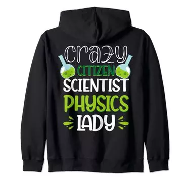 Vwol Crazy Citizen Scientist Physics Lady Zip Parka чёрный