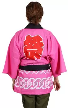 Вы можете выбрать веселый костюм Happy Happi Waist Strap Coverall Fun Matching Costume для взрослых [Space Hobby] цвет, фестиваль, в комплекте, унисекс, узор,