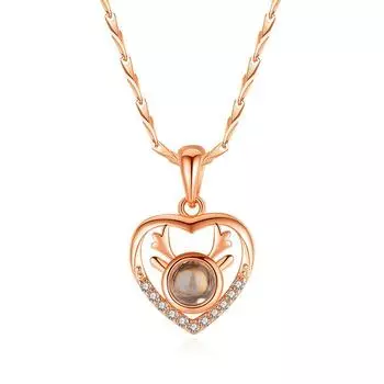 Вы Здесь По Пути, Подвеска-ожерелье с головой оленя для женщин, Свежее и Роскошное