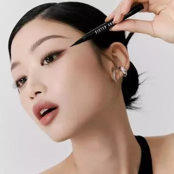Выберите 1 из 2 лайнеров-кистей Sister&Perfect Edge, корейская косметика, KPOP 01 Edge Black