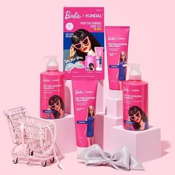 Выберите 1 из 2 наборов Kundal Protein Damage Care (Издание Барби) barbie denim edition