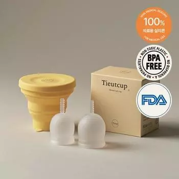 Выберите 1 из 2 типов менструальной чаши для начинающих (дезинфекционная чаша предоставляется),Корейские женские товары Tea cup small