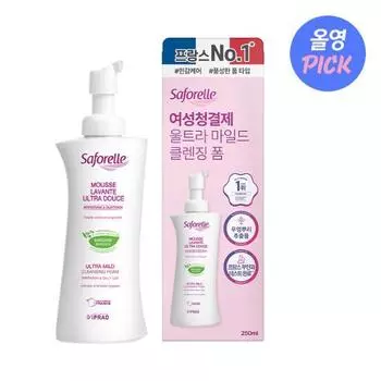 Выберите 1 из 2 видов очищающего средства Saforel Feminine Cleanser (Все Young PICK пенный тип/гелевый тип),Корейские женские товары Ultra mild cleansing foam