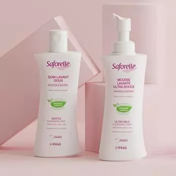 Выберите 1 из 2 видов женского очищающего средства Saforel (тип пены/тип геля) Ultra mild cleansing foam