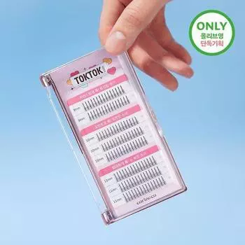 Выберите 1 из 30 видов ресниц Corinco Toktokhara (фильтр/W/воздух/проверить/купидон/жирный/коричневый) eyelash glue