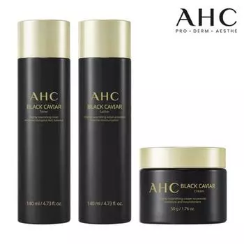 Выберите 1 из 3 базовых продуктов AHC Black Caviar (тонер/лосьон/крем)