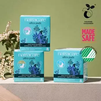 Выберите 1 из 3 прокладок Natracare Ultra (малый 14P / средний 12P / большой 10P) Ultra Wing Small 14P