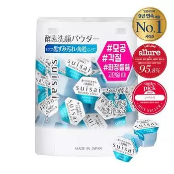 Выберите 1 из 3 прозрачных порошков для умывания Suisai Beauty (Оригинал, Черный, Золотой 32P/15P), Корея очищение Original 32P