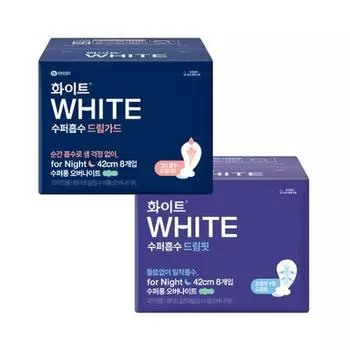 Выберите 1 из 3 типов белого суперабсорбента Super Long. (Dream Guard 8P/Dream Fit 8P/Oh Lolly Day Project) Dream Guard Super Long 8P