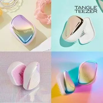 Выберите 1 из 4 компактных стайлеров Tangle Teezer pink holographic