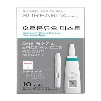 Выберите 1 из 4 типов тест-полосок surearly Smart (Беременность/овуляция/менопауза/гормоны) (устройство приобретается отдельно) [Medical device] 10 menopause test strips