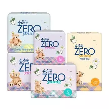 Выберите 1 из 5 видов чистого хлопка zero zero (гигиеническая прокладка/подкладка) Medium 16P