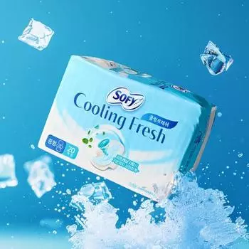 Выберите 1 из 9 видов охлаждающих гигиенических салфеток Sophie Cooling Fresh (одиночный товар/комплект) Medium 20P