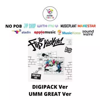 Выберите POB Digipack Ver Umm Great Ver KickFlip 1-й мини-альбом Flip it Kick it No POB Ver