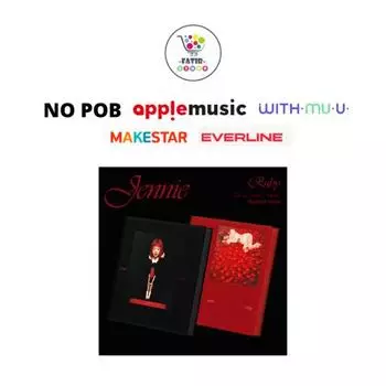 Выберите POB Photobook Ver BLACKPINK JENNIE Первый студийный альбом Ruby No POB Random